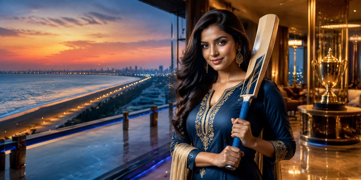 View of Chennai Marina Beach with cricket fans enjoying betting